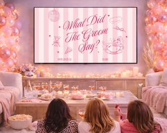 Gone Mild Bachelorette What Did The Groom Say Game Canva Template Spa Bachelorette Game Sleepover Activity Hen Party Game Bach Weekend I Do