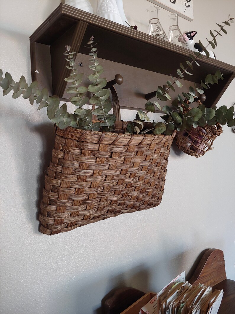 Large Wall Basket Hanging Basket Handmade Wall Basket Etsy
