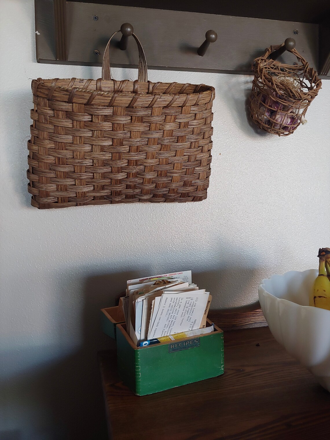 Large Wall Basket Hanging Basket Handmade Wall Basket Etsy