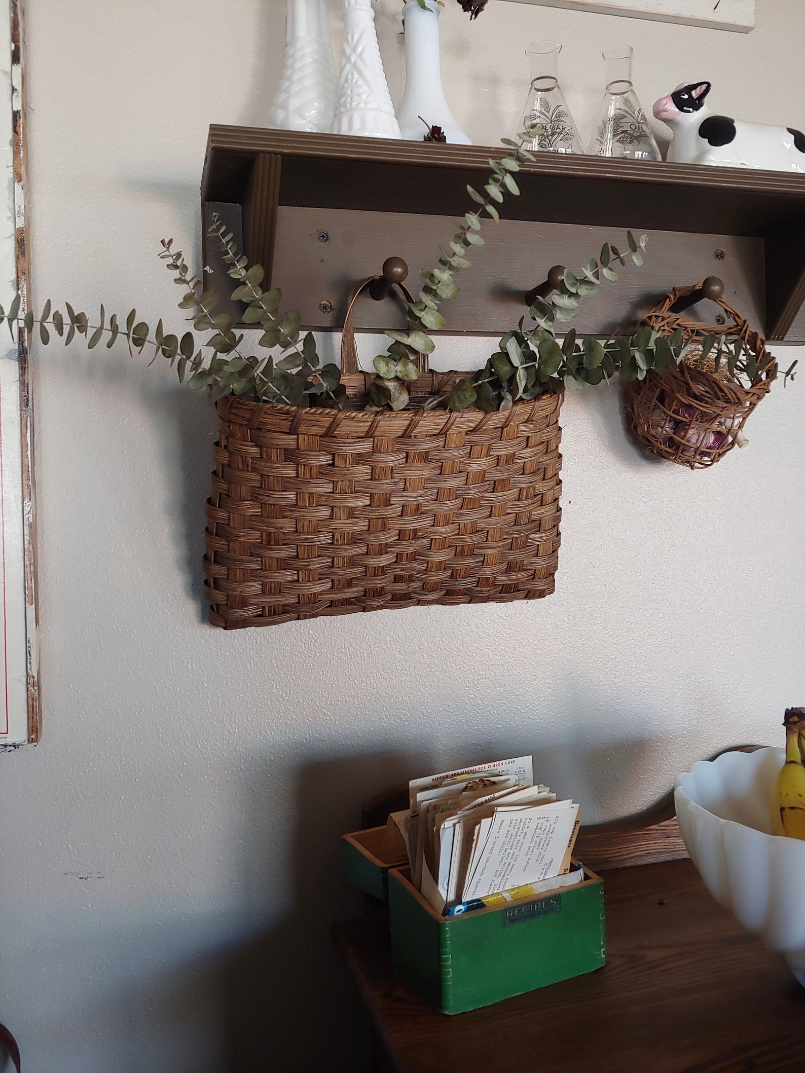 Large Wall Basket Hanging Basket Handmade Wall Basket Etsy