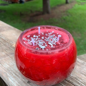 Red Apple Blossom Candle