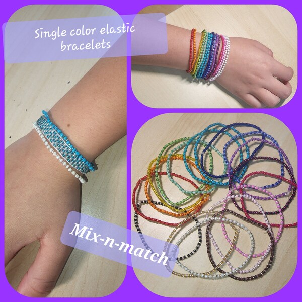 Red Elastic Bracelets Etsy