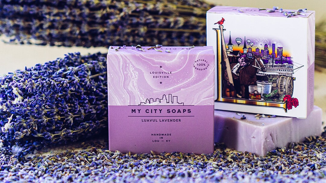 Handmade Lavender Soap Bar, Natural Lavender Essential Oil Soap, Cold ...