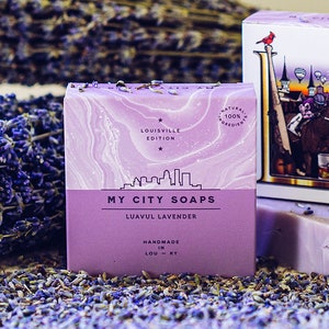 All-Natural Lavender Bar Soap | Handmade Cold-Process | Pure Essential Oil | Gentle, Moisturizing, Plastic-Free Gift
