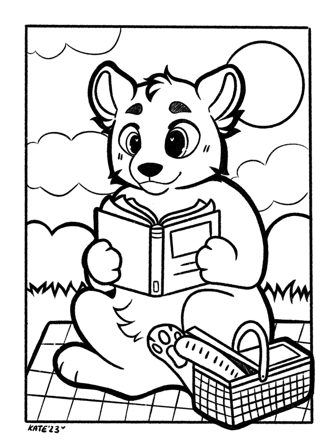 Library Themed Colouring Page Bundle 1 Etsy Canada