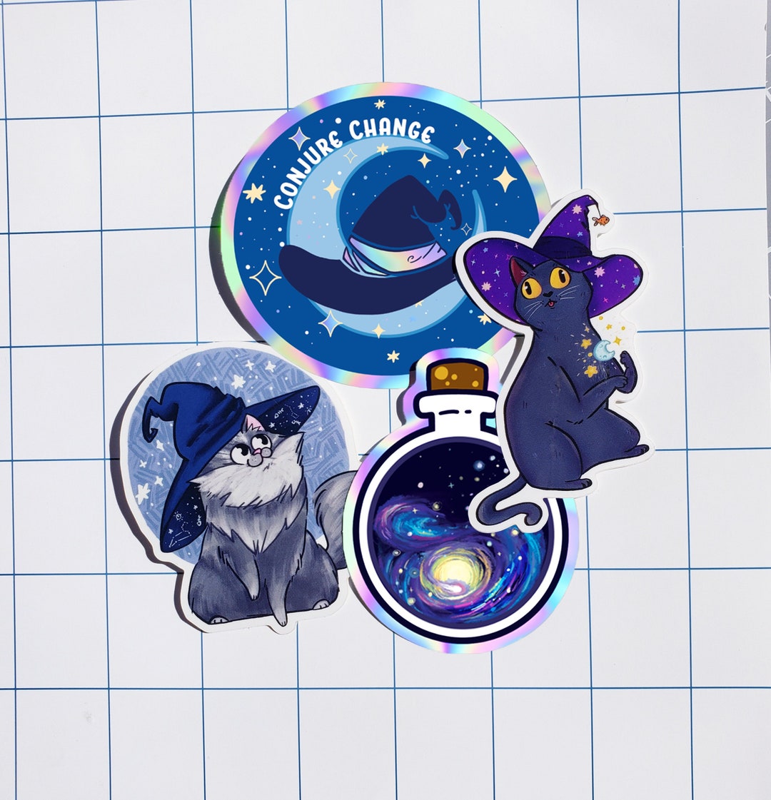 Magic Wizard Sticker Magical Sticker Set Bundle Witch Wizard Potion Bottle Fantasy Stickers ...