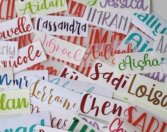 Personalized Name Decal, Custom Sticker Decal, Label Vinyl, Water Bottle Tag