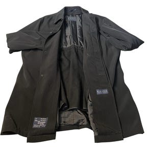 Vintage Ralph Lauren Rain Coat Jacket Mens Extra Large Black Preppy Gorpcore