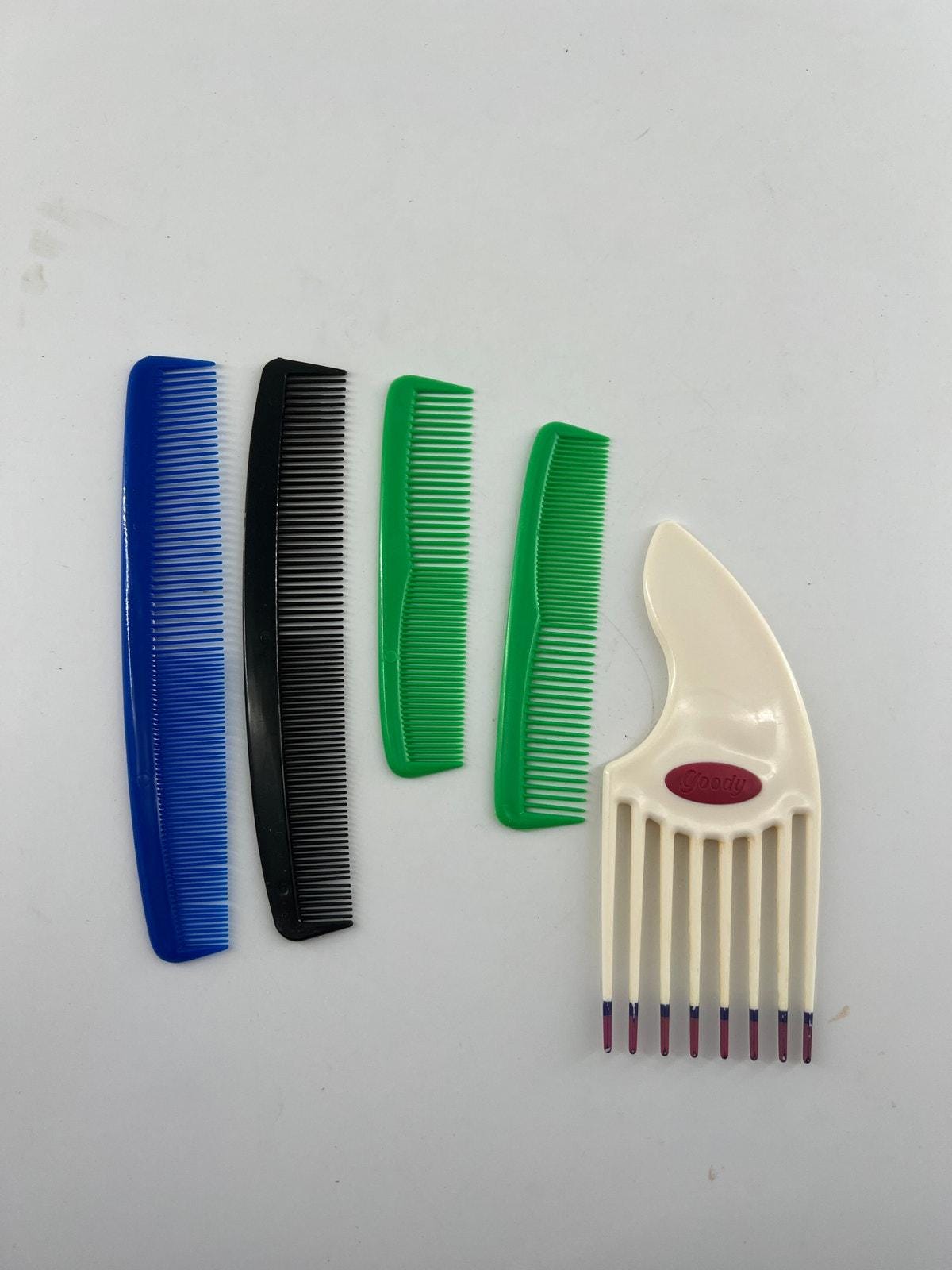 Vintage Hair Combs Detangling Plastic Rat Tail‎ Unbreakable Goody Lot of 31 Vintage Tortoiseshell Plastic Hair Comb: Rat-tail, Pick  main image 2
