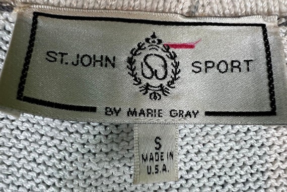 Vintage St. John Sport Sweater Womens Small Black… - image 3