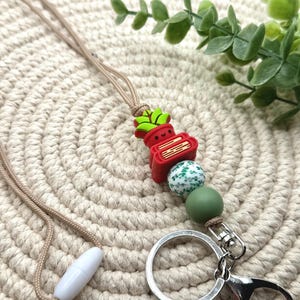 Succulent Books Lanyard| Teacher Lanyard| Gift for Her| Gift for Teacher| Cute LanyardFloral Lanyard| Lanyard