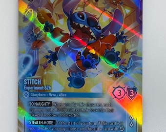 Stitch Experiment 626 ROJ (alt Art) Lorcana Proxy/orica - Etsy