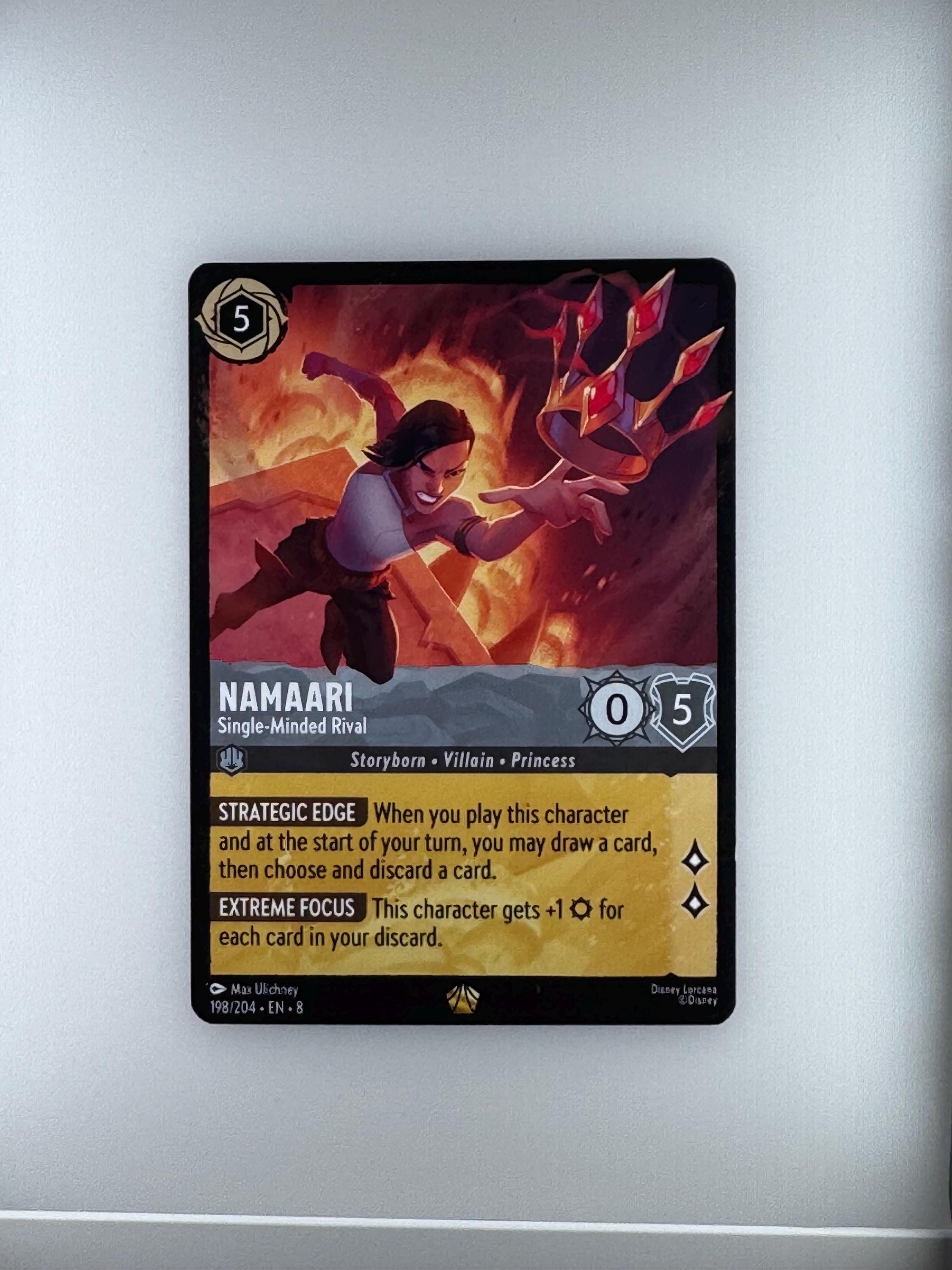 Namaari Single-minded Rival ROJ Lorcana Proxy/orica, Common/holo