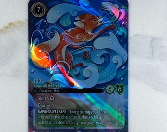 Tod - Knows All the Tricks WS (enchanted) Lorcana Proxy/orica - Etsy