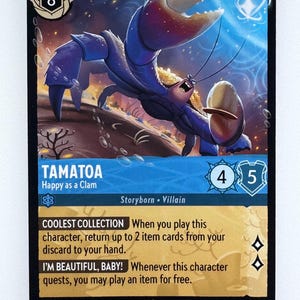 Tamatoa Happy als Clam Lorcana Proxy/Orica, Common/Holo