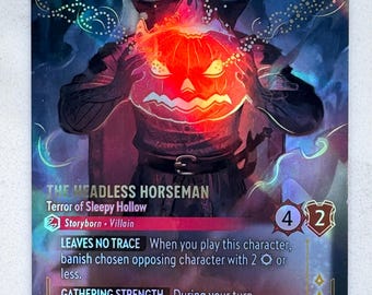 The Headless Horseman - Terror of Sleepy Hollow (enchanted) Lorcana  Proxy/orica WITW - Etsy Israel