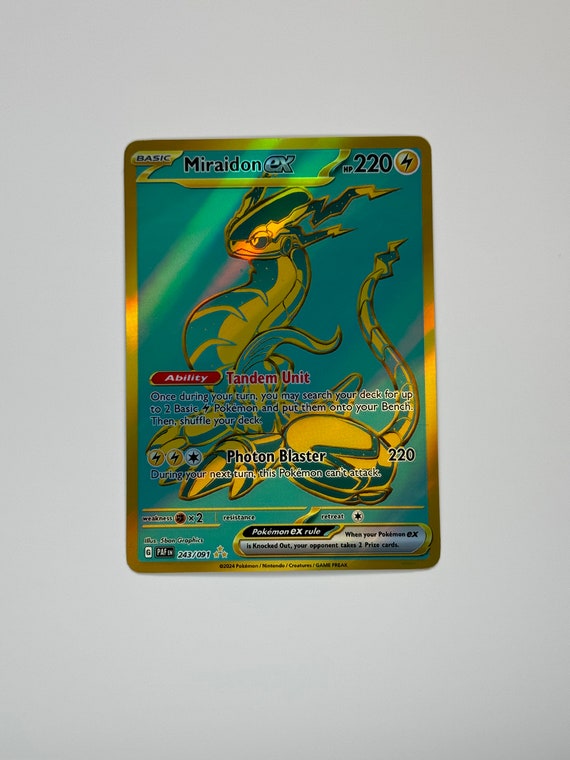 shiny miraidon pokemon card POKÉMON CARD GAME sv1V 102/078 SAR Miraidon ex main image 0