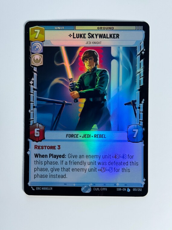その他 THESTAR SEEKER* + ORACIE Luke Skywalker Jedi Knight SOR Proxy/orica, Common/holo