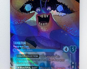 Tamatoa Happy As A Clam (Alt Art) Lorcana Proxy/Orica ENG/FRE