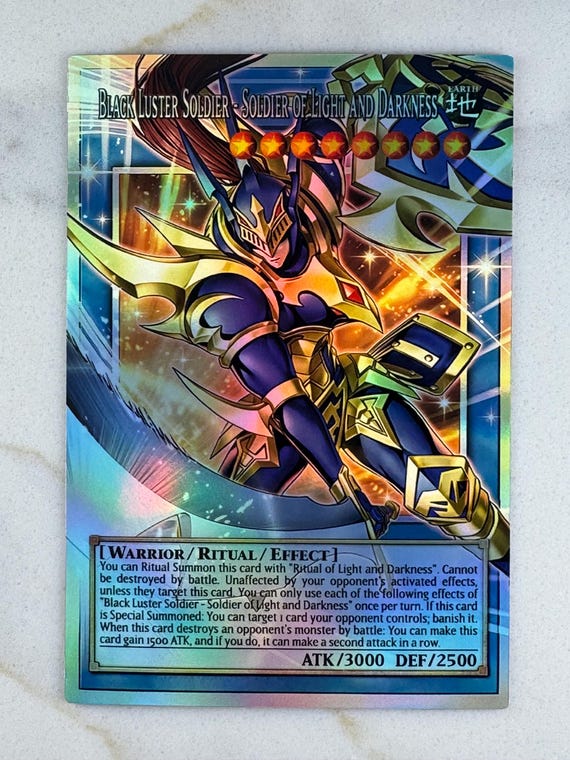 black luster soldier yugioh card - YGLD-ENA01 1st Edition Common This is of Ultra Rare rarity Black Luster Soldier - Legendary