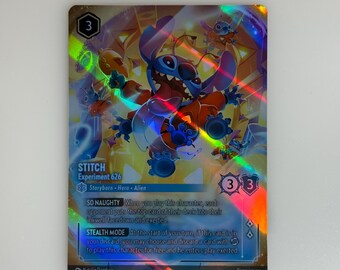 Stitch Experiment 626 ROJ (alt Art) Lorcana Proxy/orica - Etsy