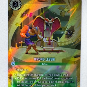 Wrong Lever! ROJ (Alt Art) Lorcana Proxy/Orica