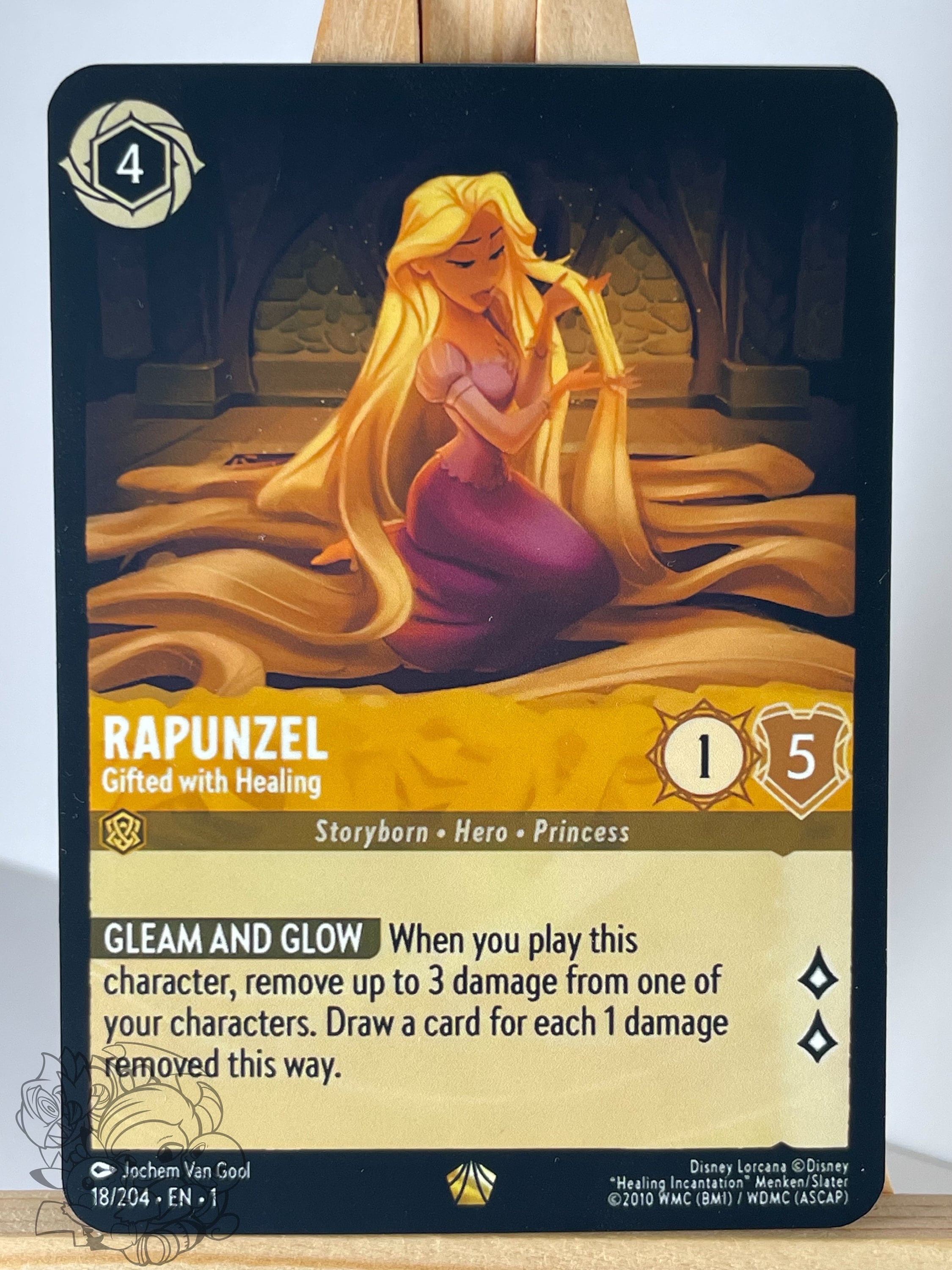 Rapunzel Gifted With Healing Lorcana Proxy/orica, Common/holo - Etsy