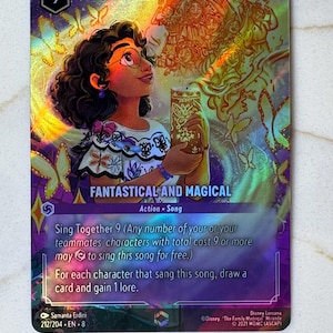 Fantastical and Magical  ROJ (Alt Art) Lorcana Proxy/Orica