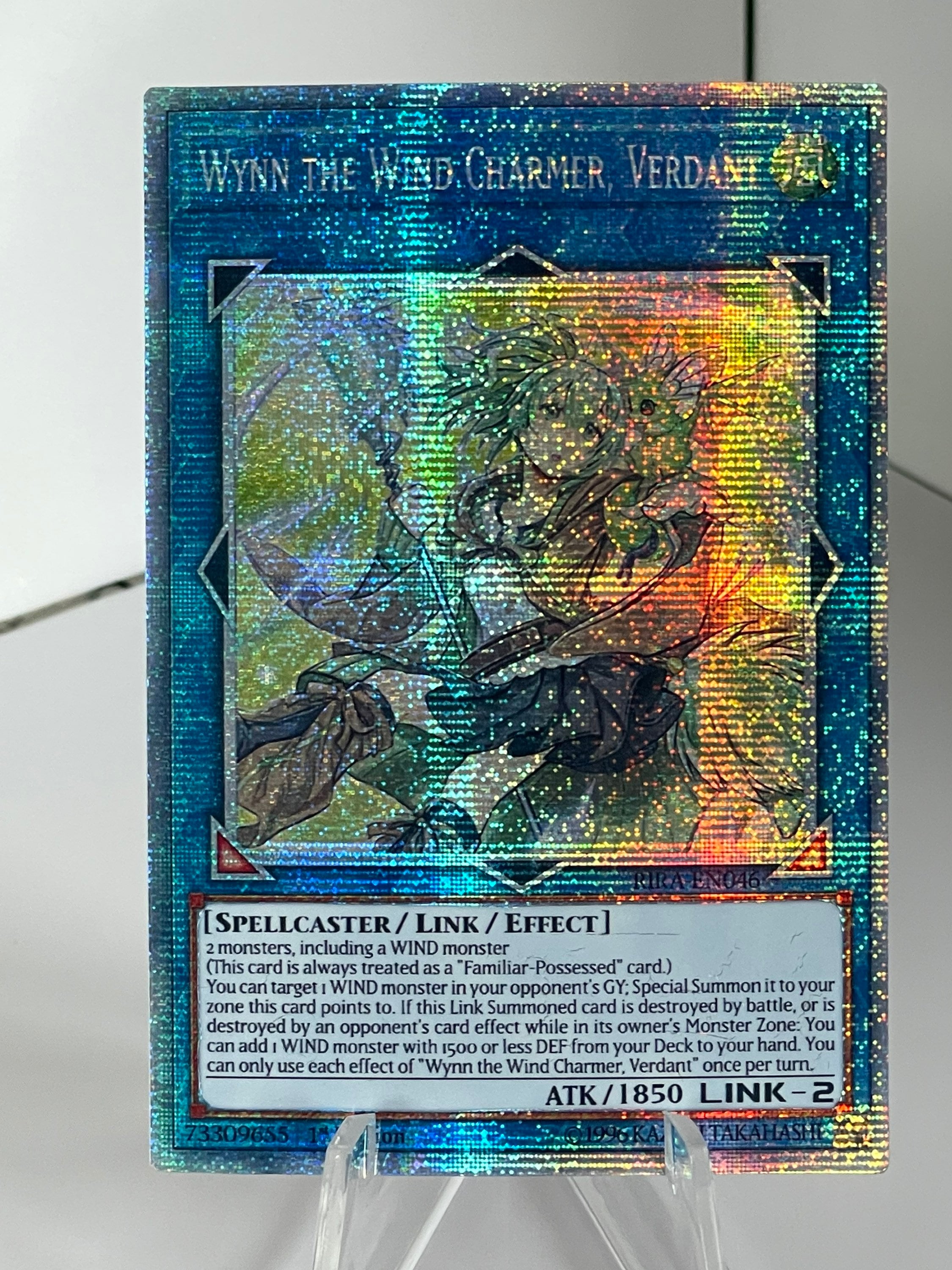 サ*リ様 Wynn/Wind Charm, Vrd. シークレットレア PSA YUGIOH 1ST RIRA-EN046 WYNN WIND CHARMER VERDANT STARLIGHT PSA 10
