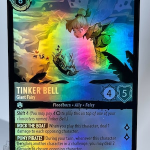 Tinker Bell Giant Fairy Lorcana Proxy/Orica, Common/Holo imagem 1