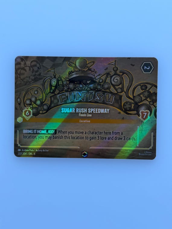 Sugar Rush Speedway/treasure Mountain Location Cards AS (alt Art