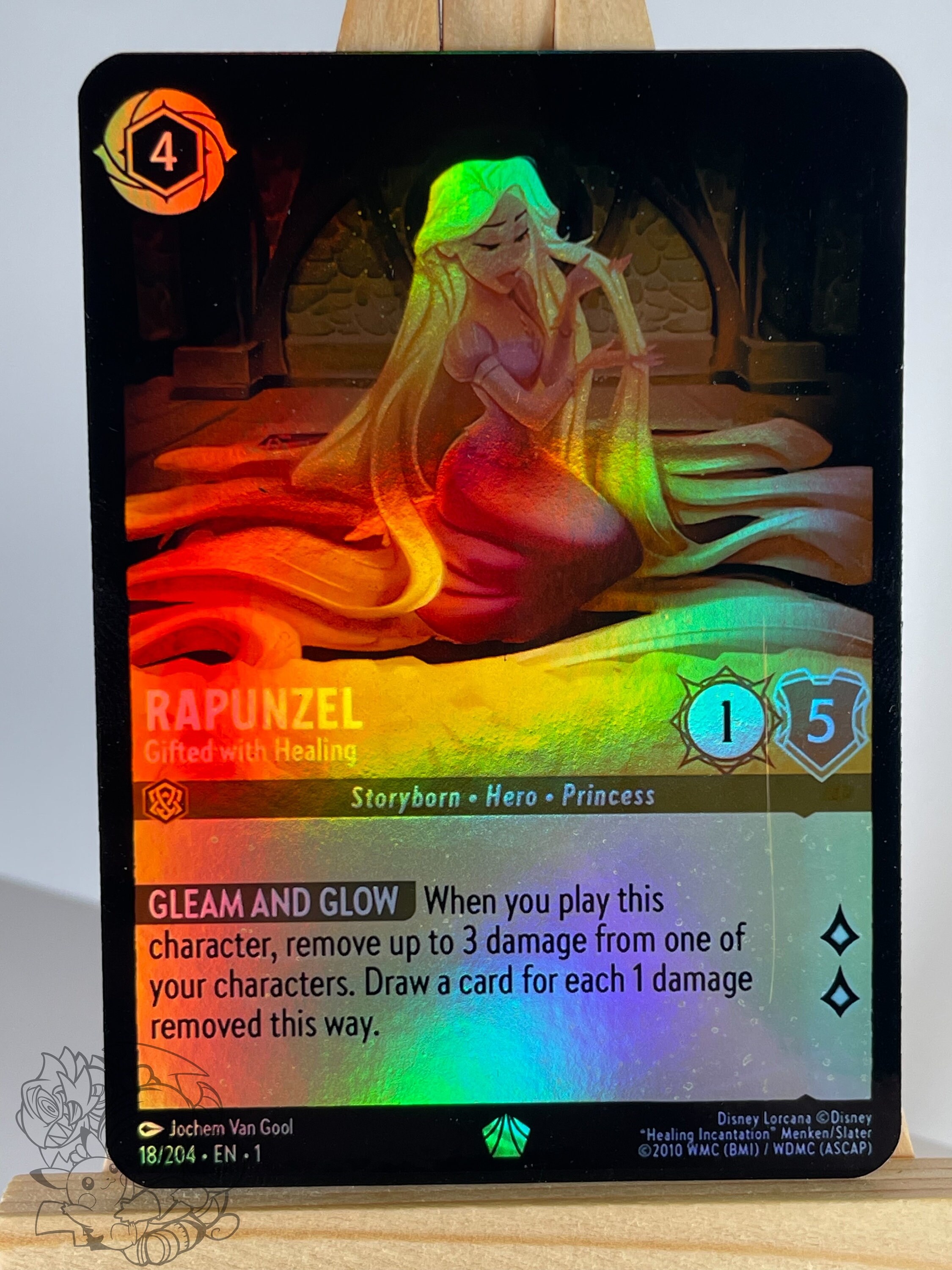 Rapunzel Gifted With Healing Lorcana Proxy/orica, Common/holo - Etsy