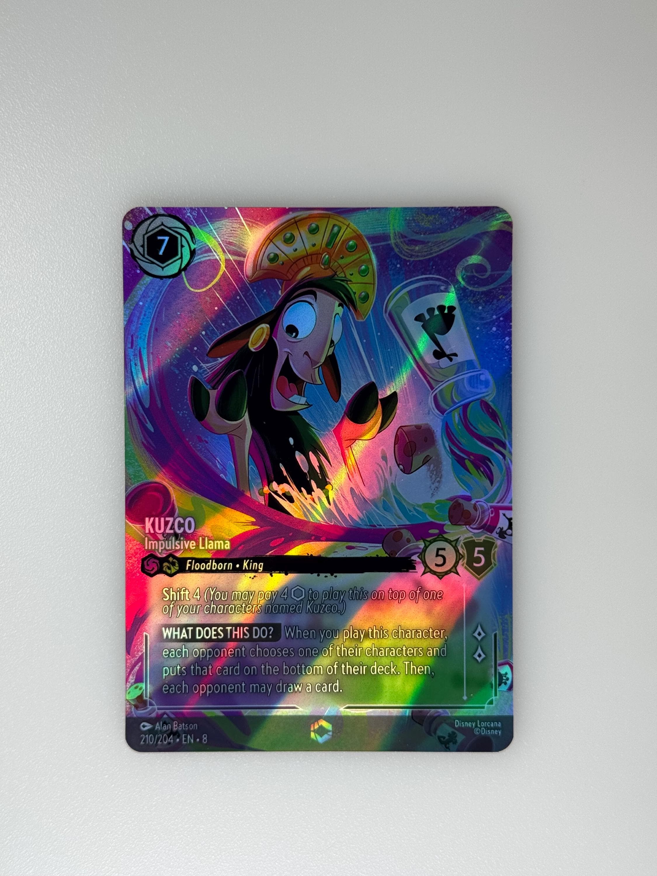 kuzco lorcana card Boom baby! Check out the latest Kuzco Enchanted card introduced in the  upcoming Disney Lorcana TCG set, Reign of Jafar! Prerelease events start  May 30th, with the full release on June 6th! Go to