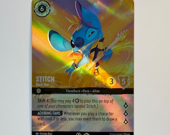 Stitch Rock Star (Alt art) Lorcana Proxy/Orica, Common/Holo