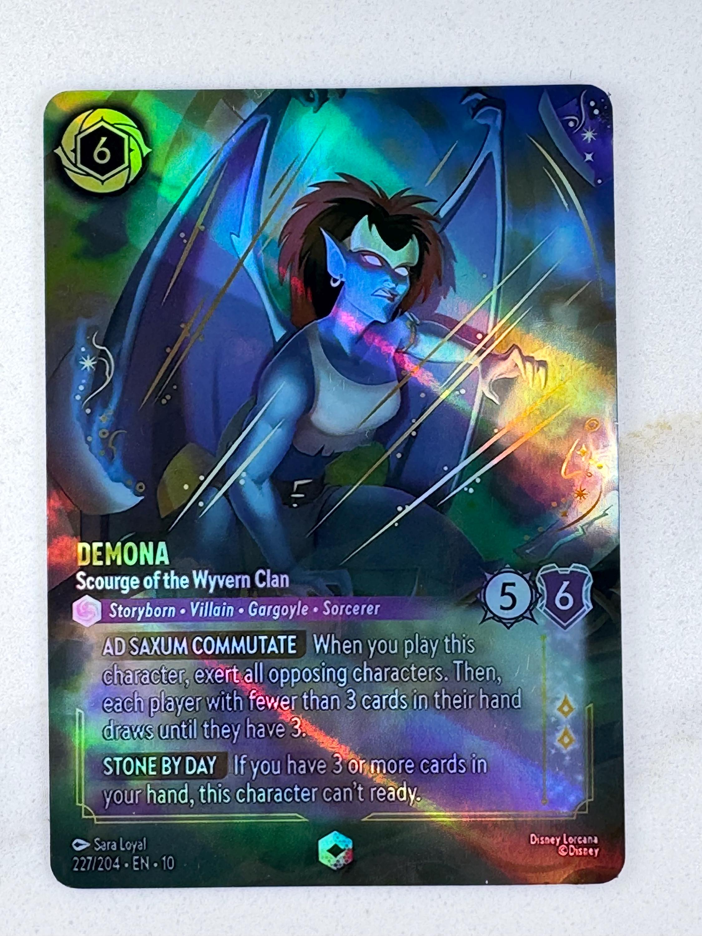 Demona - Scourge of the Wyvern Clan (enchanted) Lorcana Proxy