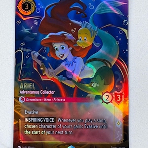 Ariel - Adventurous Collector (Enchanted) Lorcana Proxy/Orica