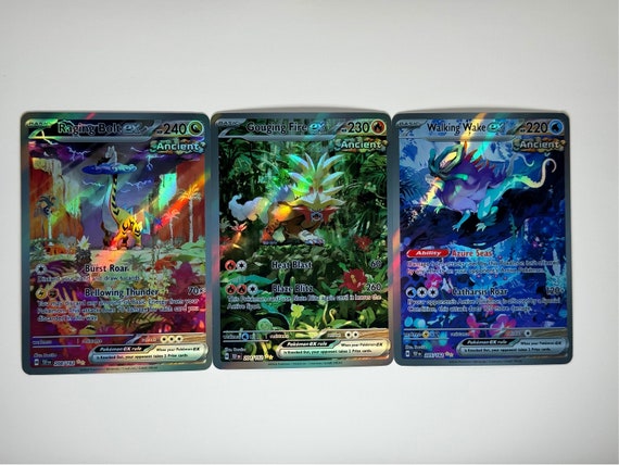 Gouging Fire EX, Raging Bolt EX, Walking Wake EX Temporal Forces Proxy/orica, Holo - Etsy Gouging Fire EX, Raging Bolt EX, Walking Wake EX Temporal Forces Proxy/orica, Holo - Etsy