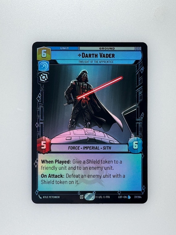 Darth Vader Twilight of the Apprentice LOF Proxy/orica, Common/holo (hyperspace) - Etsy Darth Vader Twilight of the Apprentice LOF Proxy/orica, Common/holo (hyperspace) - Etsy