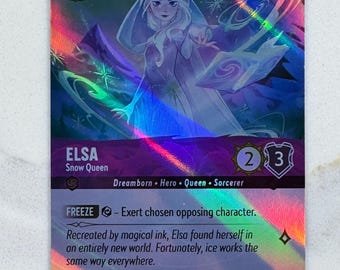 Elsa - Reina de las Nieves (Épica) Lorcana Proxy/Orica Fabled