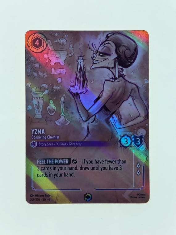yzma lorcana card Yzma (Alt Art) Lorcana Proxy/Orica