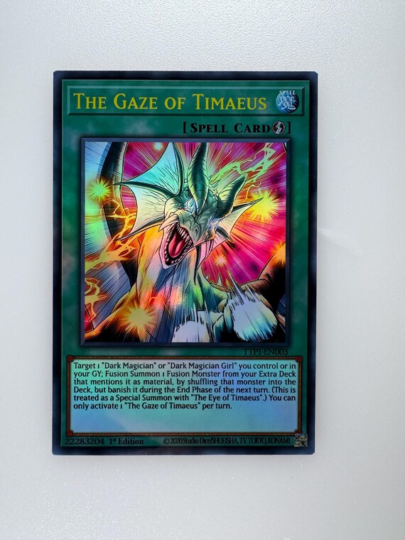 eye of timaeus yugioh card El ojo de This is of the Common rarity. The Gaze of Timaeus Proxy/orica