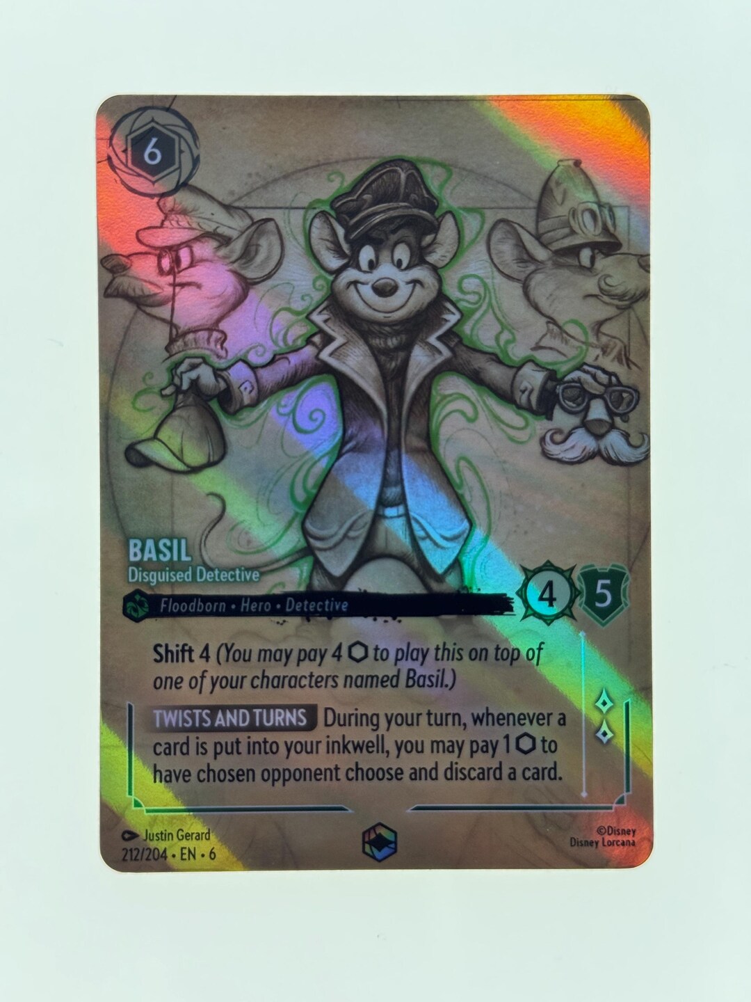 basil lorcana card - Of Baker Street | 139/204 | C Eva Widermann Shimmering Skies Singles Basil (alt Art) Lorcana Proxy/orica