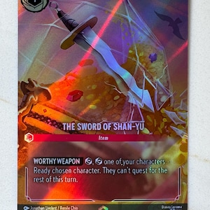 The Sword of Shan-Yu ROJ (Alt Art) Lorcana Proxy/Orica