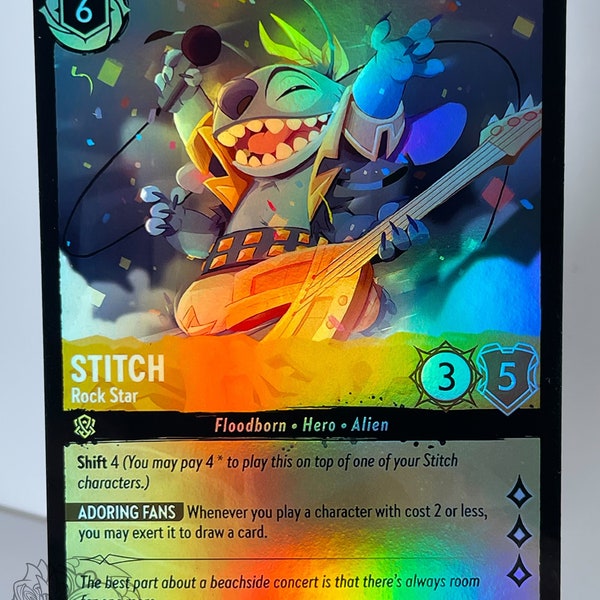 Stitch Rockstar Lorcana Proxy/Orica, Common/Holo