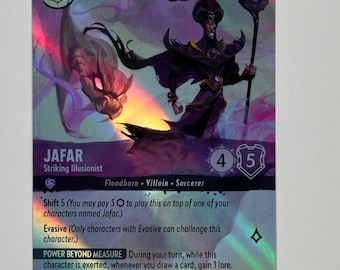 Jafar Striking Illusionist (Alt Art) Lorcana Proxy/Orica, Common/Holo