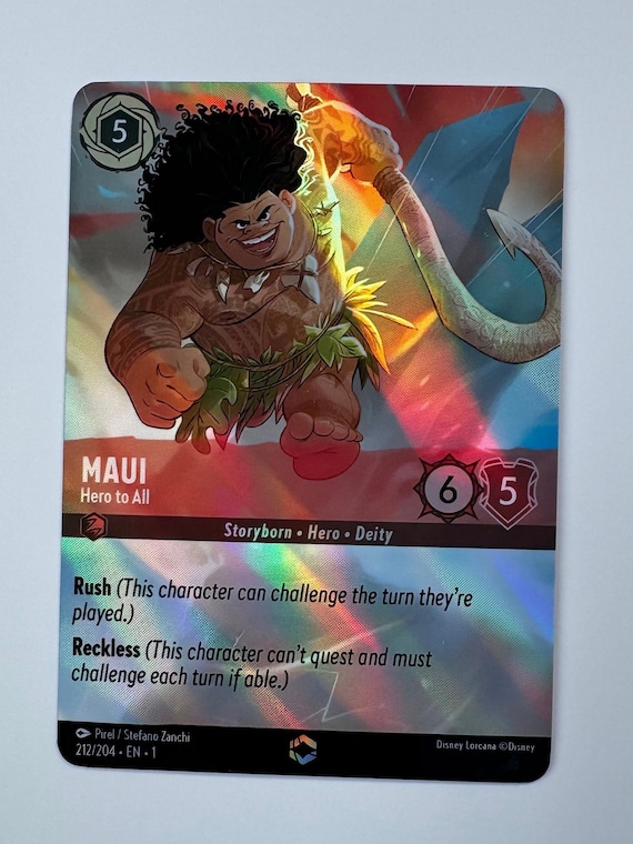 maui lorcana card Maui - Hero to All (Enchanted) main image 0