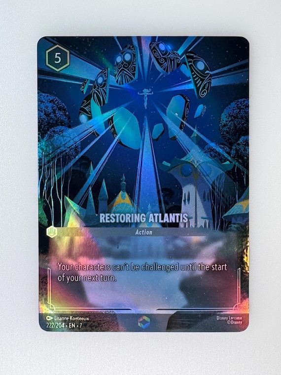 lorcana atlantis cards - Wilds Unknown - The Leviathan - Guardian of (Super Rare) Amber Card Type DISNEY LORCANA: INTO THE INKLANDS