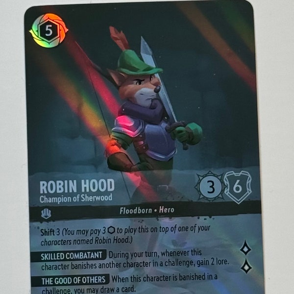 Robin Hood Champion of Sherwood (Alt Art) Lorcana Proxy/Orica, Common/Holo