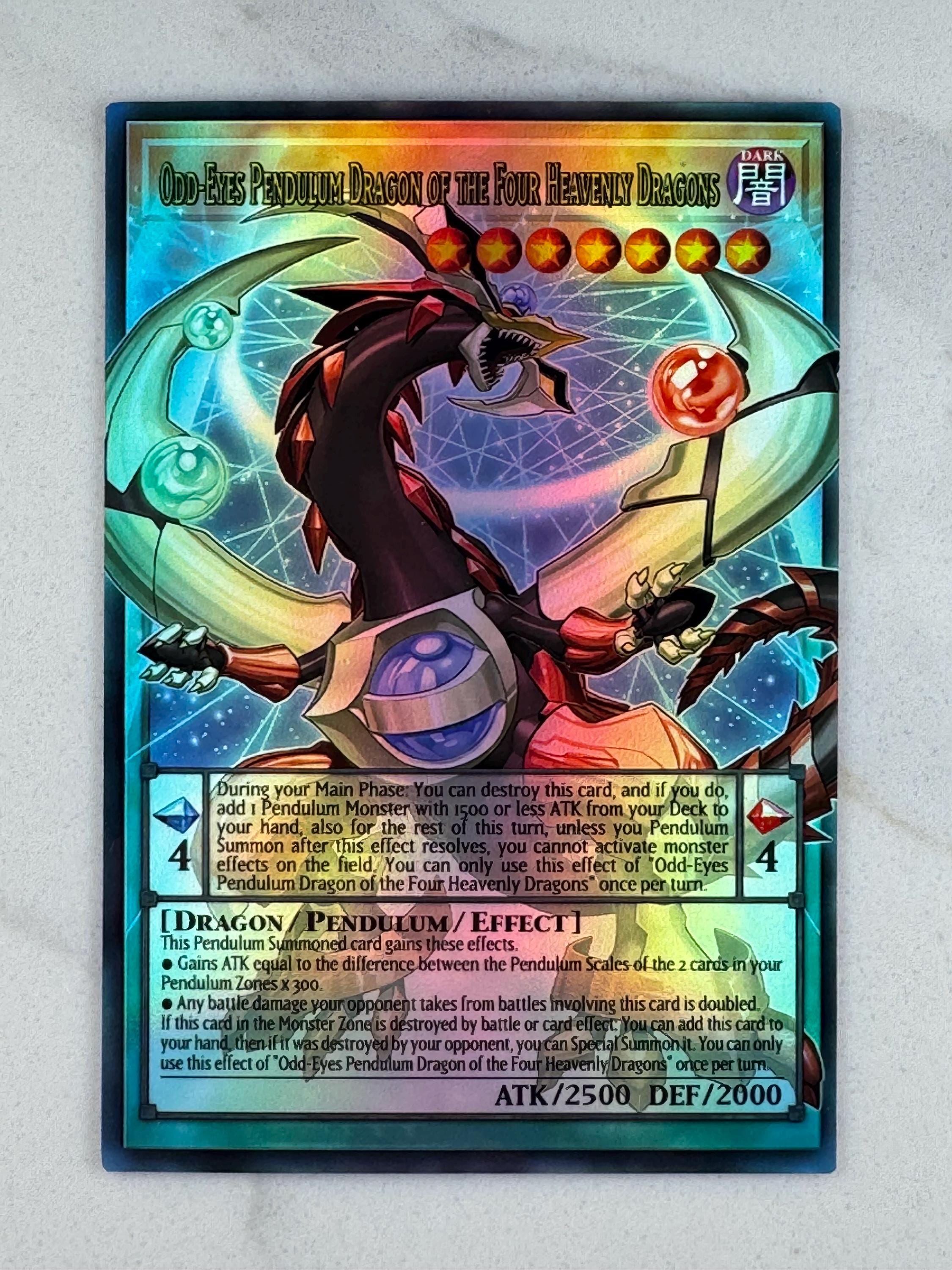 yugioh card odd eyes pendulum dragon Yugi Muto & Seto Kaiba main image 1