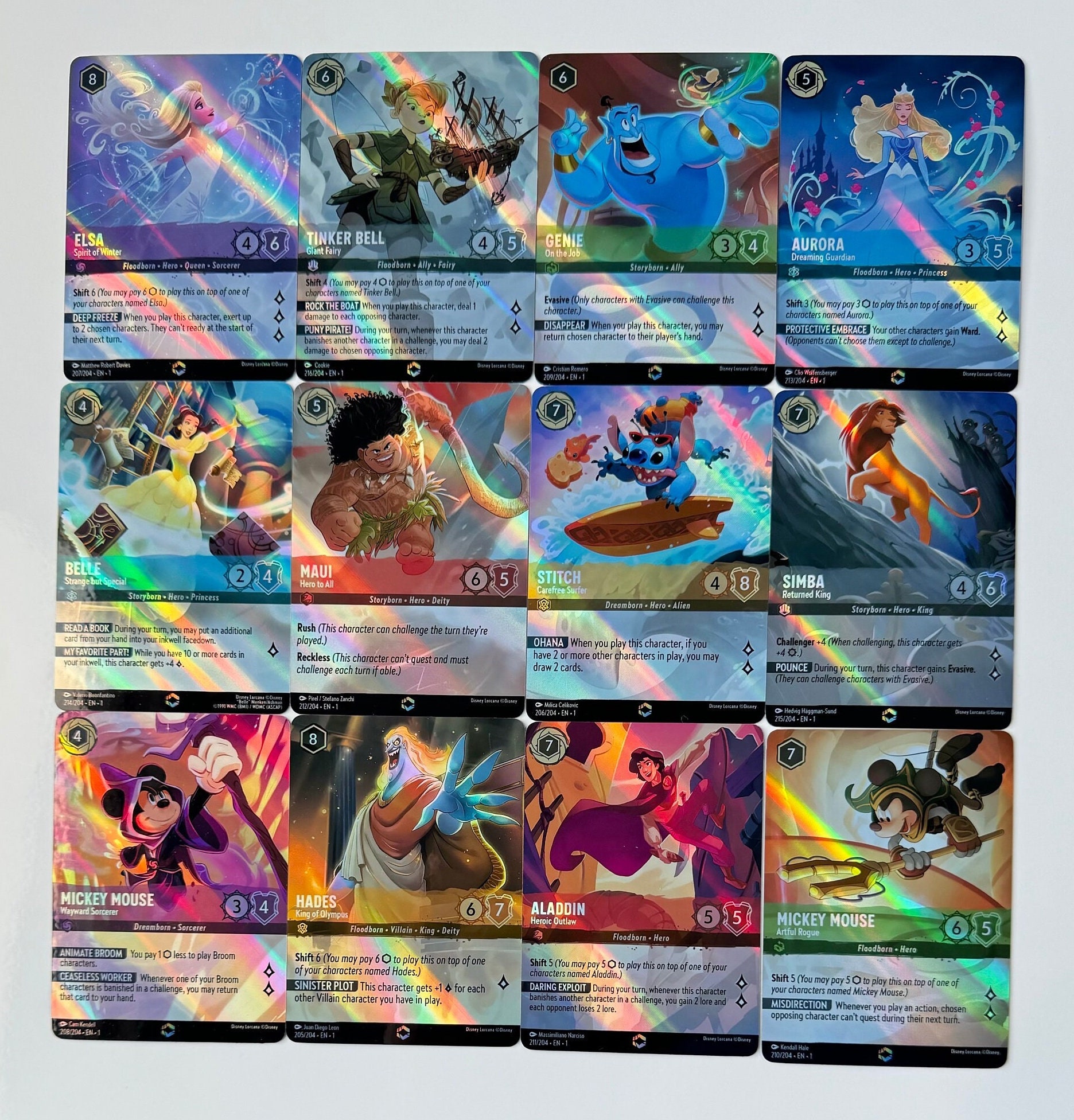 Enchanted Set TFC (alt Art) Lorcana Proxy/orica, Common/holo - Etsy